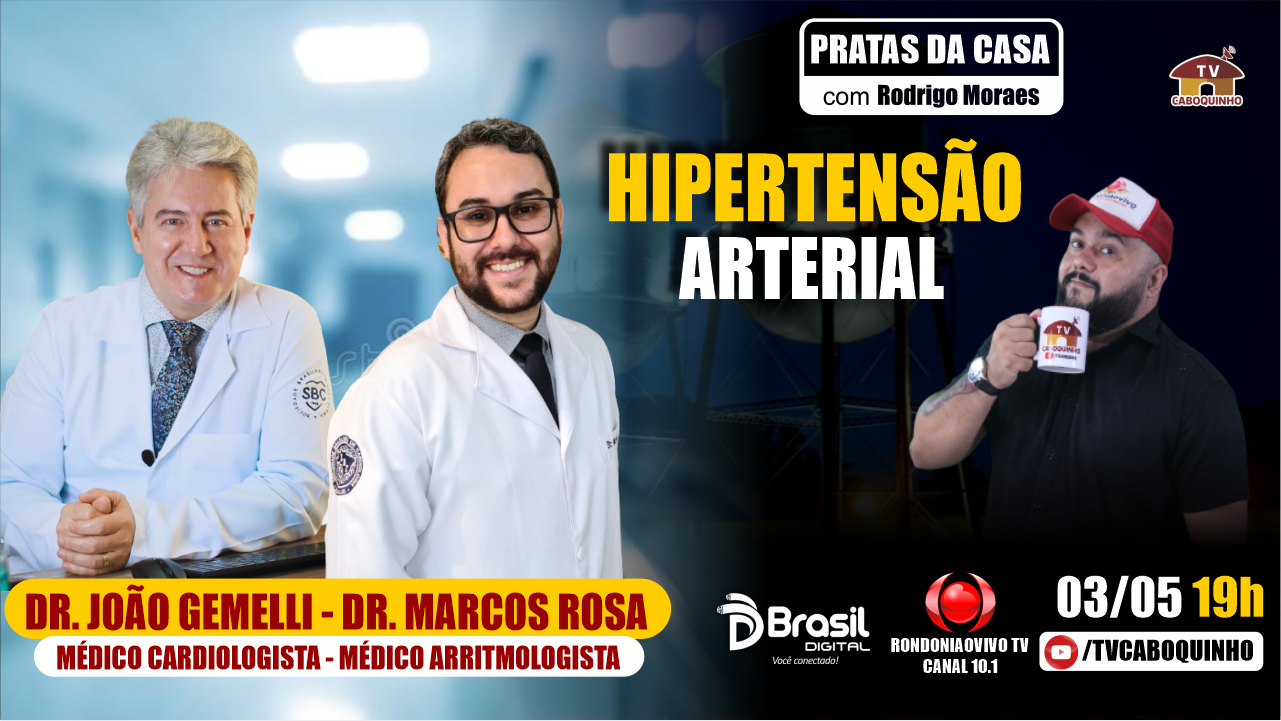 HIPERTENSÃO ARTERIAL COM DR. JOÃO GEMELLI E DR. MARCOS ROSA - PRATAS DA CASA #772