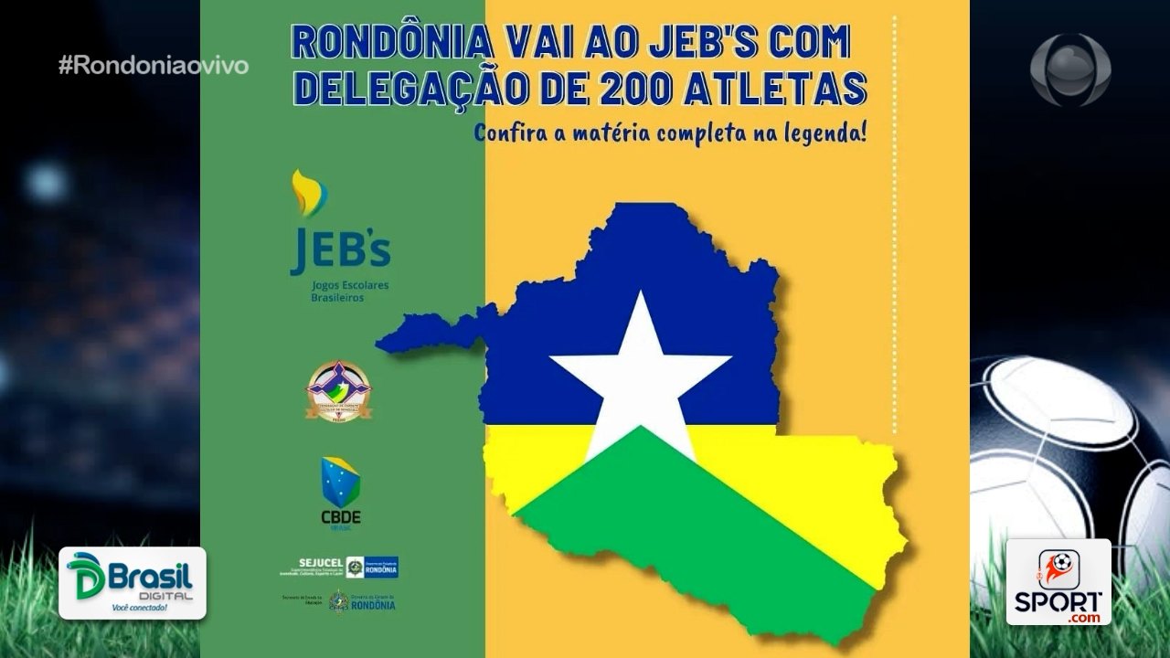 Rondônia leva delegação de 200 pessoas aos JEB\'S de 29 de outubro a 5 de novembro