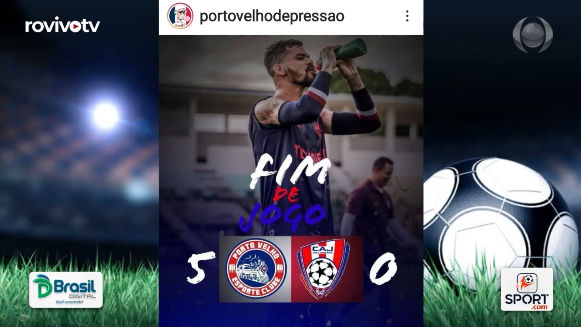  Porto Velho EC goleia o Clube Atlético Jaci-Paraná no primeiro amistoso