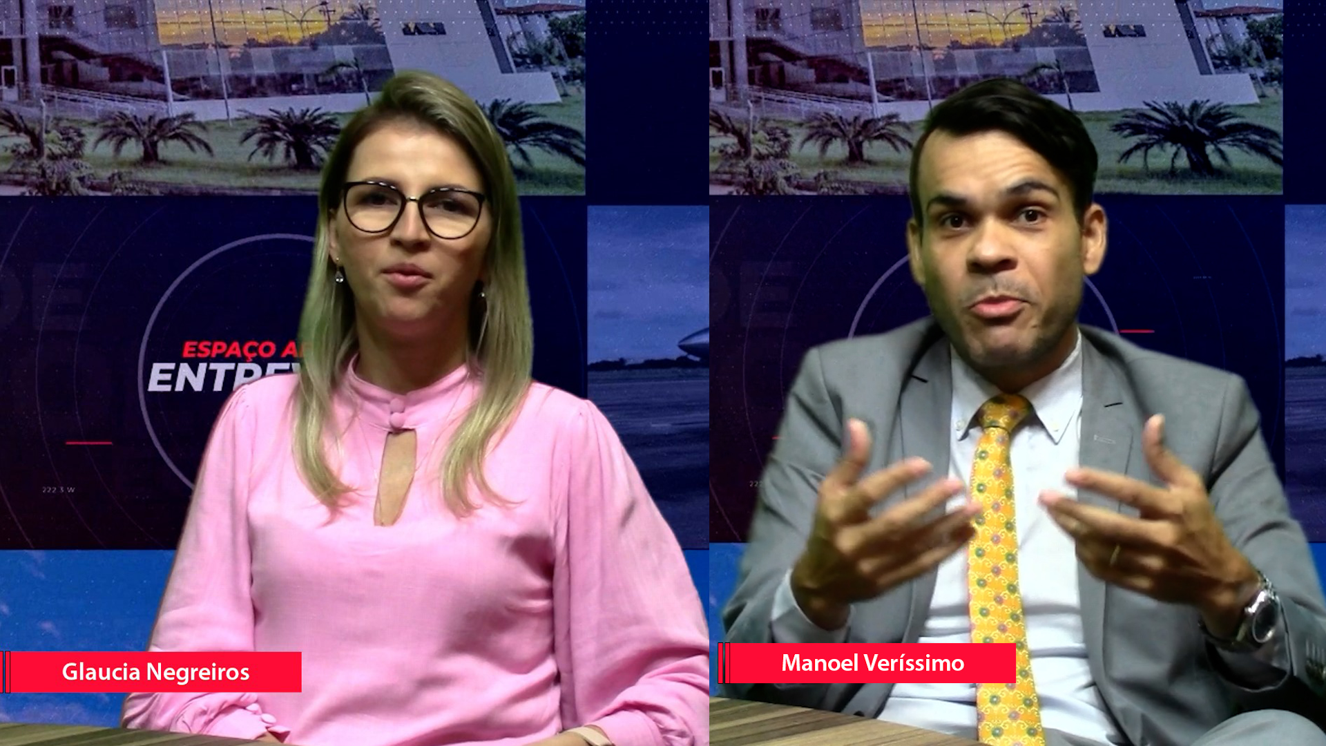 Entrevista conversa com o advogado e pesquisador em Direito, Manoel Veríssimo, e a Secretária Municipal de Educação, Glaucia Negreiros