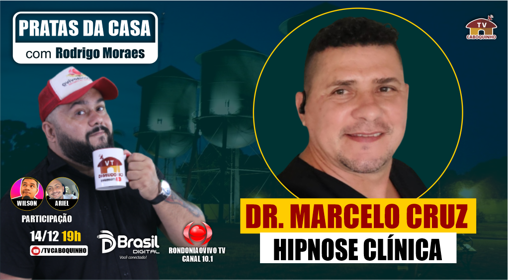 #81 HIPNOSE CLÍNICA COM DR. MARCELO CRUZ - PRATAS DA CASA  14/12/2022