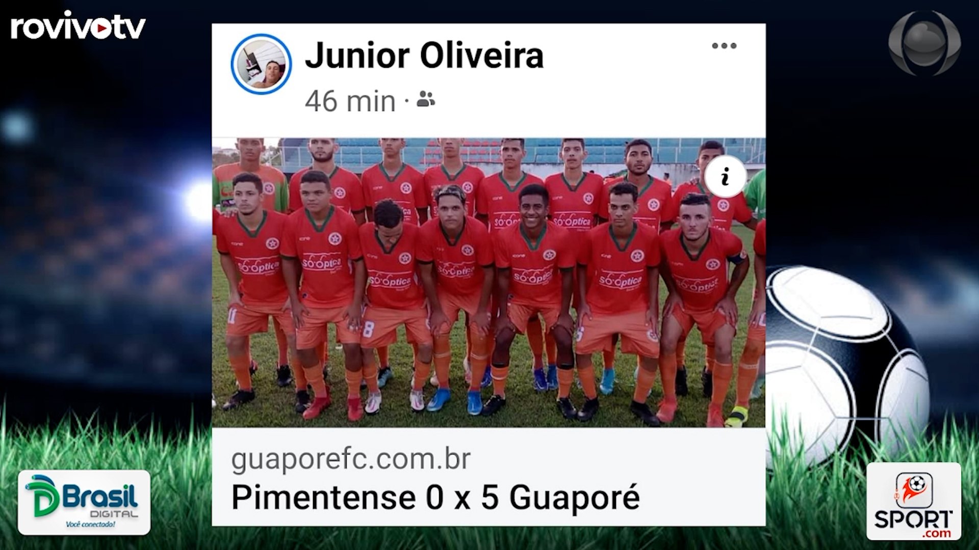 Guaporé FC ganha de goleada fora de casa, na 3a rodada do sub-20